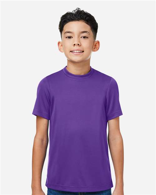Team 365 TT15Y, Youth Zone Performance Mesh T-shirt, Sport Purple