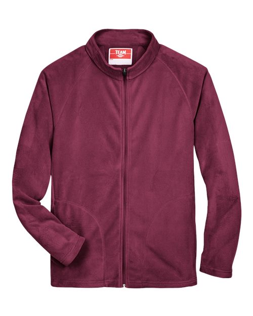 Team 365 TT90, Men's Campus Microfleece Jacket, Sport Maroon