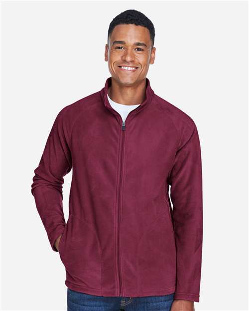 Team 365 TT90, Men's Campus Microfleece Jacket, Sport Maroon
