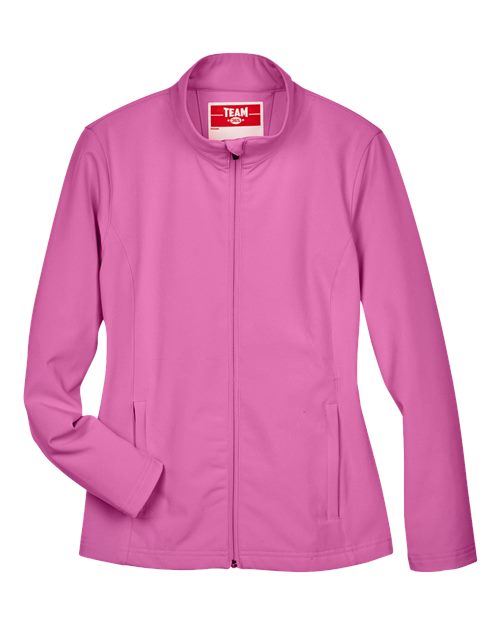 Team 365 TT80W, Women's Leader Soft Shell Jacket, Sport Charity Pink