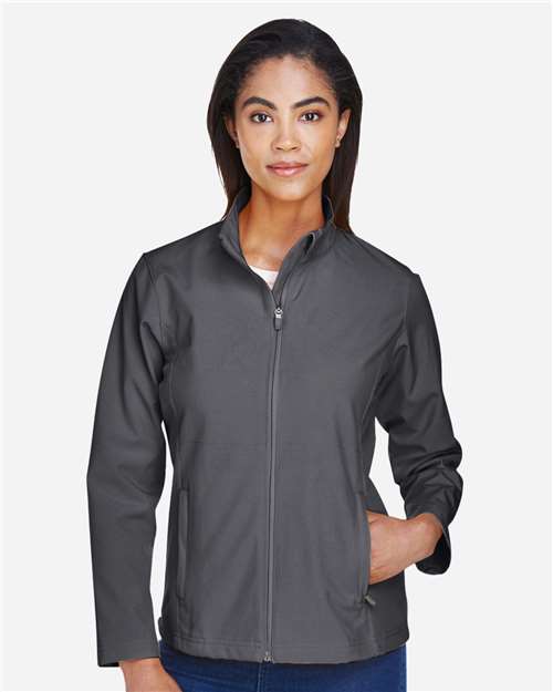 Team 365 TT80W, Women's Leader Soft Shell Jacket, Sport Graphite