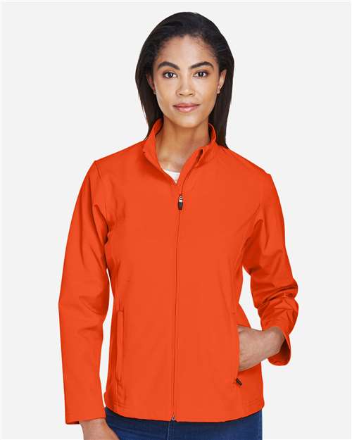 Team 365 TT80W, Women's Leader Soft Shell Jacket, Sport Orange