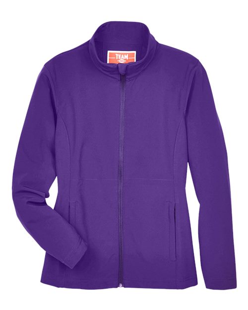 Team 365 TT80W, Women's Leader Soft Shell Jacket, Sport Purple