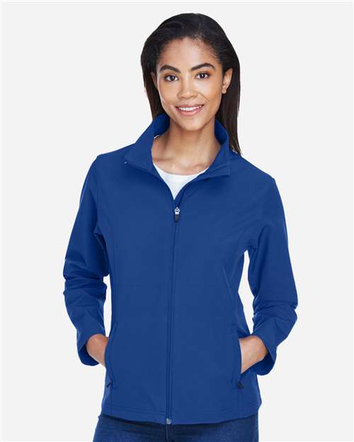 Team 365 TT80W, Women's Leader Soft Shell Jacket, Sport Royal