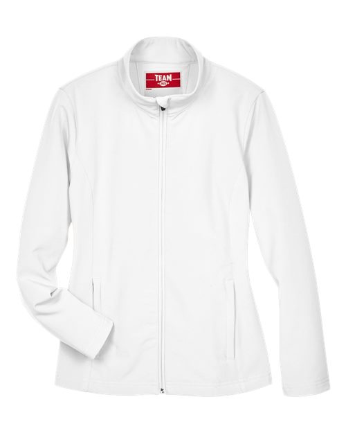 Team 365 TT80W, Women's Leader Soft Shell Jacket, White