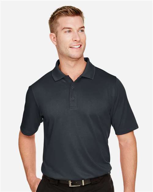 Harriton M348, Men's Advantage Snag Protection Plus Polo, Dark Charcoal