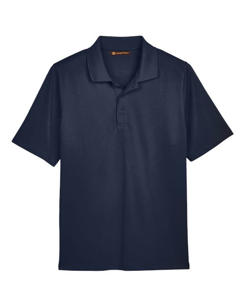 Harriton M348, Men's Advantage Snag Protection Plus Polo, Dark Navy