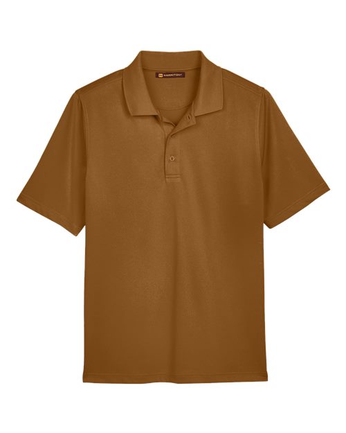 Harriton M348, Men's Advantage Snag Protection Plus Polo, Duck Brown