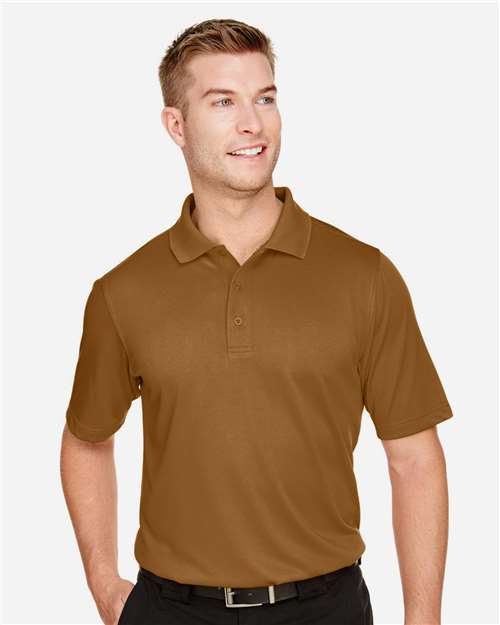 Harriton M348, Men's Advantage Snag Protection Plus Polo, Duck Brown