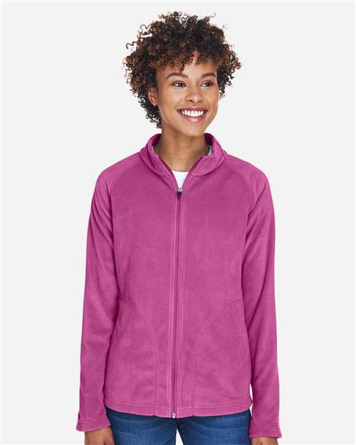 Team 365 TT90W, Women's Campus Microfleece Jacket, Sport Charity Pink