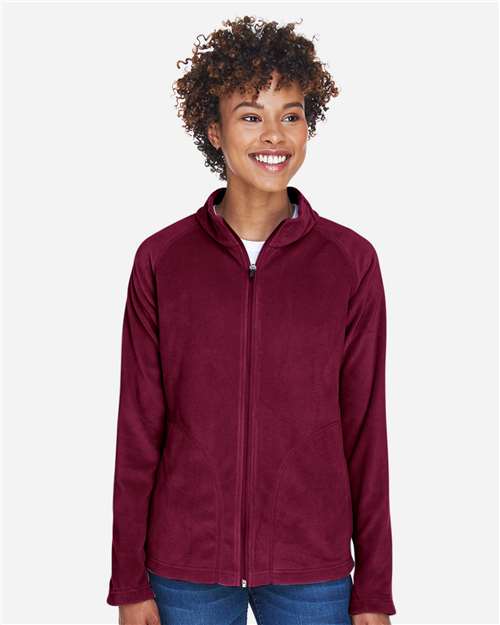 Team 365 TT90W, Women's Campus Microfleece Jacket, Sport Maroon