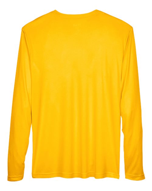 Team 365 TT11L, Men's Zone Performance Long Sleeve T-shirt, Sport Athletic Gold