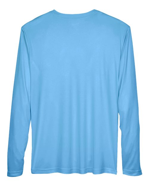 Team 365 TT11L, Men's Zone Performance Long Sleeve T-shirt, Sport Light Blue