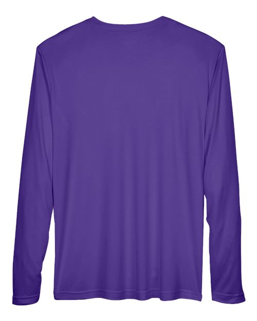 Team 365 TT11L, Men's Zone Performance Long Sleeve T-shirt, Sport Purple