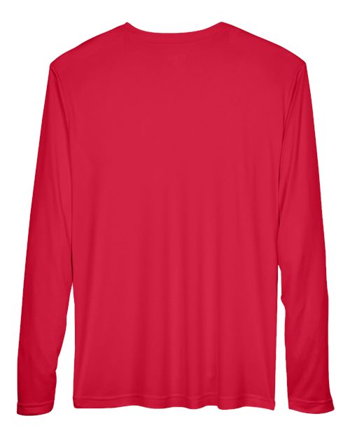 Team 365 TT11L, Men's Zone Performance Long Sleeve T-shirt, Sport Red