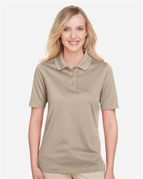 Harriton M348W, Women's Advantage Snag Protection Plus Polo, Khaki