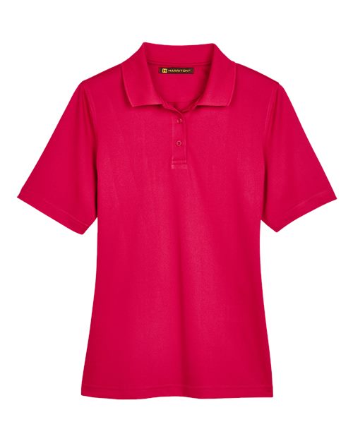Harriton M348W, Women's Advantage Snag Protection Plus Polo, Red