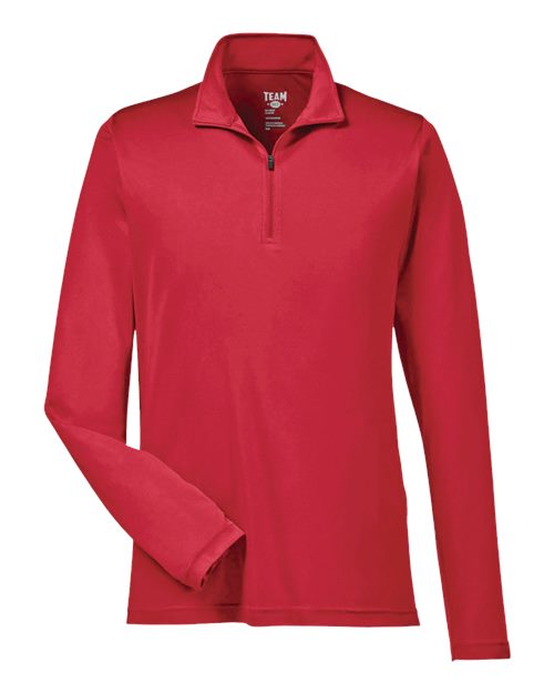 Team 365 TT31, Men's Zone Performance Quarter-zip Pullover, Sport Red