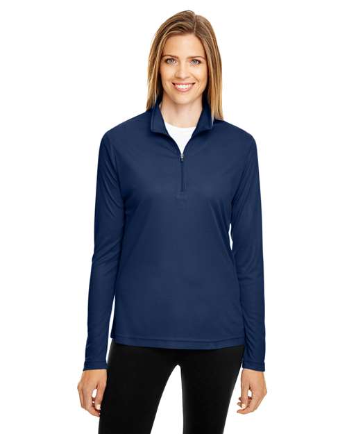 Women's Zone Performance Quarter-Zip Pullover - - 13859 3-3.9 oz 704D9 AB Exclusive Brands Activewear CA New ab Explore Corporate Explore Corporate Company Gear Explore Corporate Uniforms Long Sleeves Moisture-Management New AB Performance Polos & Knits Polyester - 100% Pullovers Quarter-Zips S&S Exclusive Brands Sun/UV Protection Team 365 Tops TT31W Womens Zips