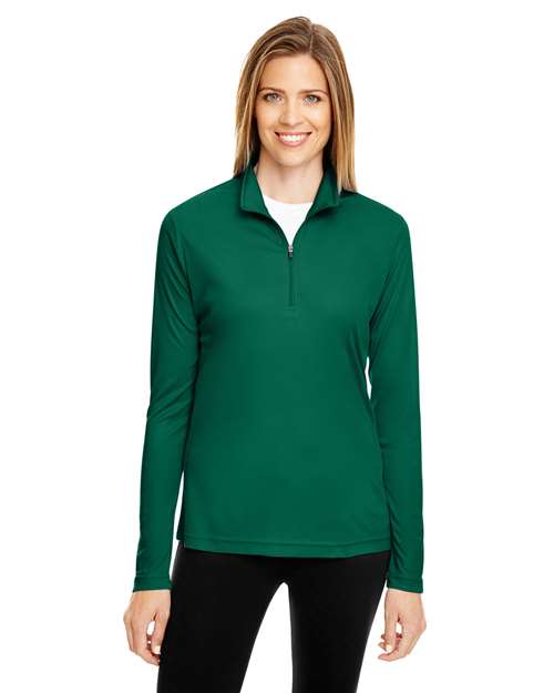 Women's Zone Performance Quarter-Zip Pullover - - 13859 3-3.9 oz 704D9 AB Exclusive Brands Activewear CA New ab Explore Corporate Explore Corporate Company Gear Explore Corporate Uniforms Long Sleeves Moisture-Management New AB Performance Polos & Knits Polyester - 100% Pullovers Quarter-Zips S&S Exclusive Brands Sun/UV Protection Team 365 Tops TT31W Womens Zips
