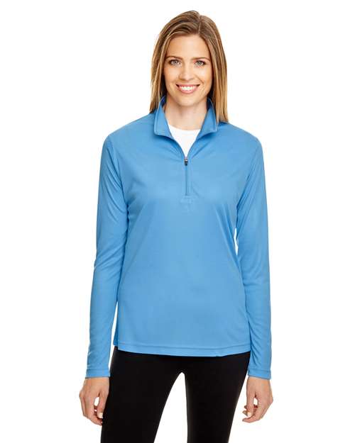Women's Zone Performance Quarter-Zip Pullover - - 13859 3-3.9 oz 704D9 AB Exclusive Brands Activewear CA New ab Explore Corporate Explore Corporate Company Gear Explore Corporate Uniforms Long Sleeves Moisture-Management New AB Performance Polos & Knits Polyester - 100% Pullovers Quarter-Zips S&S Exclusive Brands Sun/UV Protection Team 365 Tops TT31W Womens Zips