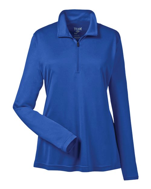 Team 365 TT31W, Women's Zone Performance Quarter-zip Pullover, Sport Royal