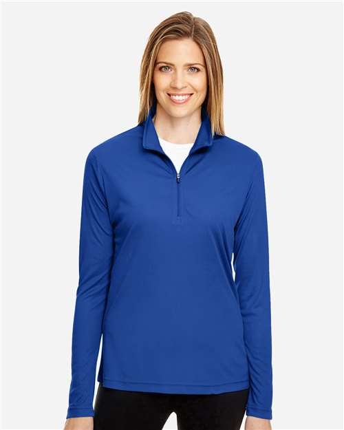 Team 365 TT31W, Women's Zone Performance Quarter-zip Pullover, Sport Royal