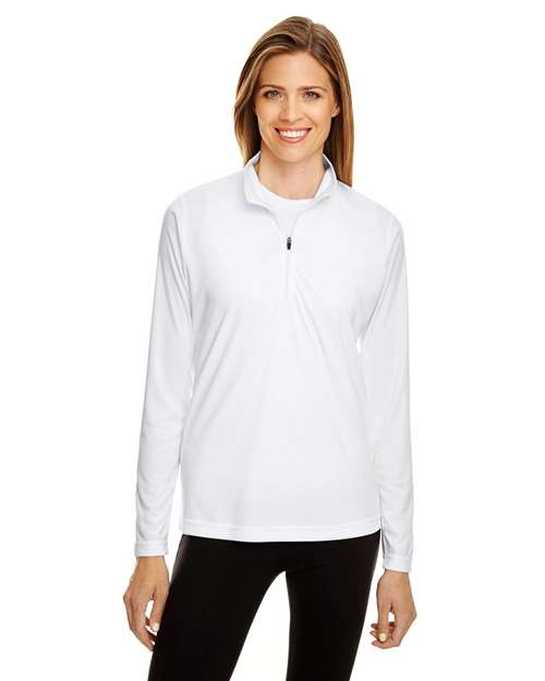 Women's Zone Performance Quarter-Zip Pullover - - 13859 3-3.9 oz 704D9 AB Exclusive Brands Activewear CA New ab Explore Corporate Explore Corporate Company Gear Explore Corporate Uniforms Long Sleeves Moisture-Management New AB Performance Polos & Knits Polyester - 100% Pullovers Quarter-Zips S&S Exclusive Brands Sun/UV Protection Team 365 Tops TT31W Womens Zips
