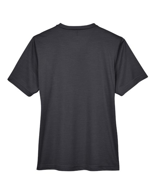 Team 365 TT11HW, Women's Sonic Heather Performance T-shirt, Black Heather