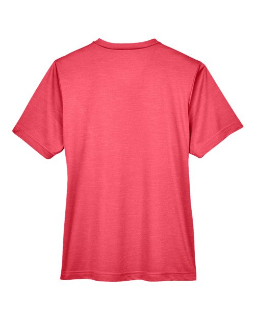 Team 365 TT11HW, Women's Sonic Heather Performance T-shirt, Sport Red Heather