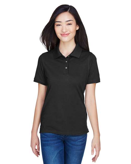 Women's Easy Blend Polo - - 13861 Black 2025 Polo Guide 2025 Polo Guide Uniforms 2025 Polo Guide Uniforms - Workwear & Industrial 207B9 AB Exclusive Brands Back to School 2025 CA CA New ab Cotton Harriton M265W New AB Pique Playbook - Resort Playbook - Resort Summer Gift Shop Playbook Summer to School Polos Polos & Knits Polyester S&S Deep Deals S&S Exclusive Brands Short Sleeves Side Seams Sport Shirts Tops Womens