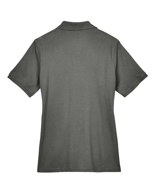 Harriton M265W, Women's Easy Blend Polo, Charcoal