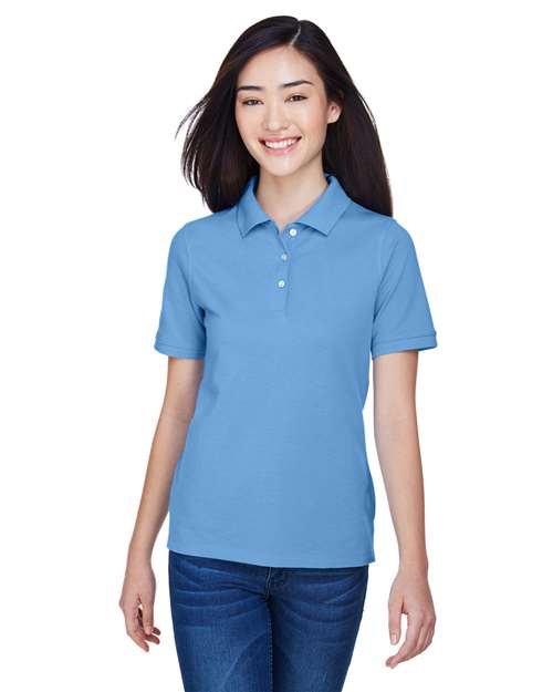 Women's Easy Blend Polo - - 13861 Light College Blue 2025 Polo Guide 2025 Polo Guide Uniforms 2025 Polo Guide Uniforms - Workwear & Industrial 207B9 AB Exclusive Brands Back to School 2025 CA CA New ab Cotton Harriton M265W New AB Pique Playbook - Resort Playbook - Resort Summer Gift Shop Playbook Summer to School Polos Polos & Knits Polyester S&S Deep Deals S&S Exclusive Brands Short Sleeves Side Seams Sport Shirts Tops Womens