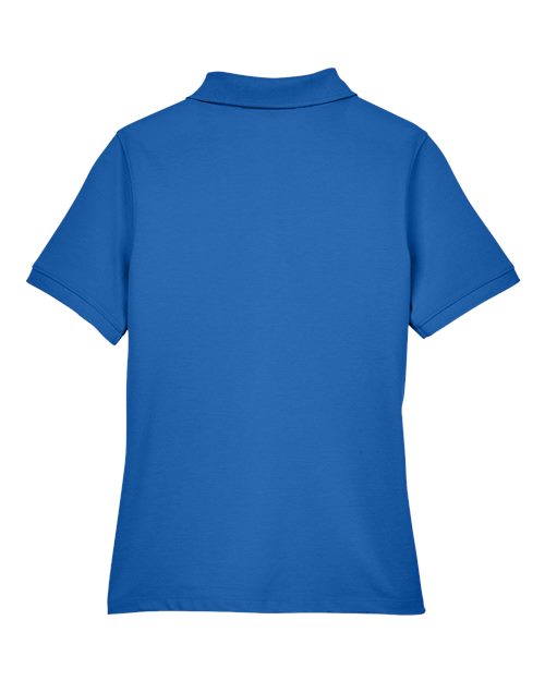 Harriton M265W, Women's Easy Blend Polo, True Royal