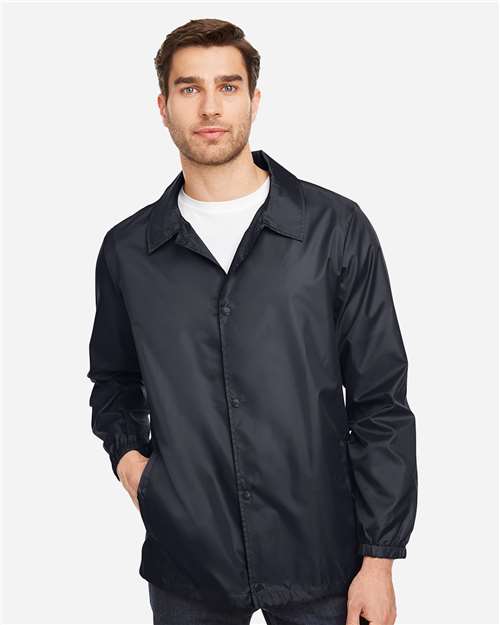 Team 365 TT75, Unisex Zone Protect Coaches Jacket, Black