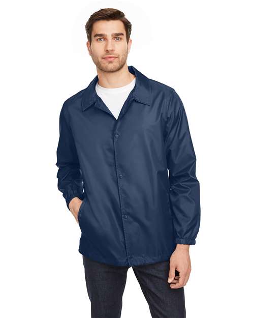 Unisex Zone Protect Coaches Jacket - - 13863 Sport Dark Navy 732D9 AB Exclusive Brands Activewear CA New ab Jackets Mens & Unisex New AB Outerwear Polyester - 100% S&S Exclusive Brands Safety Team 365 TT75 Water Resistant