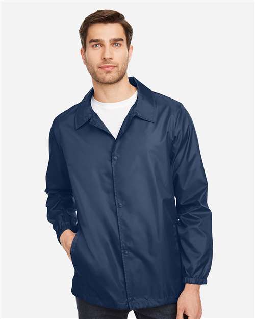 Team 365 TT75, Unisex Zone Protect Coaches Jacket, Sport Dark Navy