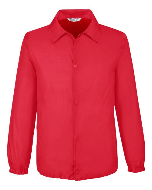 Team 365 TT75, Unisex Zone Protect Coaches Jacket, Sport Red