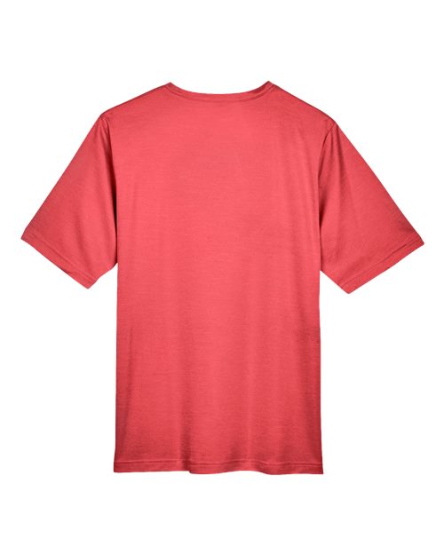 Team 365 TT11H, Men's Sonic Heather Performance T-shirt, Sport Red Heather