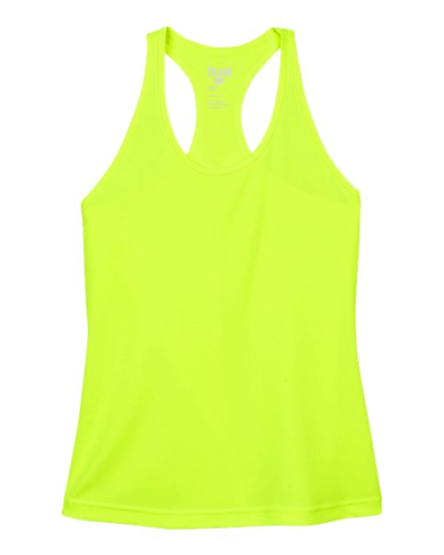 Team 365 TT11WRC, Women's Zone Performance Racerback Tank, Safety Yellow