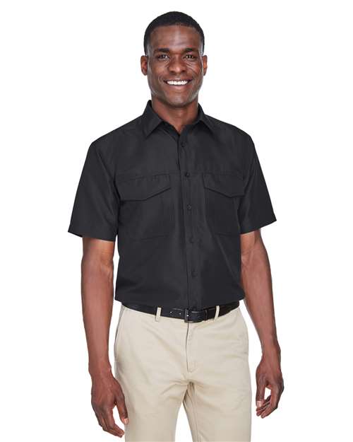 Men's Key West Short Sleeve Performance Staff Shirt - - 13873 256B9 3-3.9 oz AB Exclusive Brands CA New ab Dress Shirts Explore Resort & Gift Explore Resort & Gift Staff Uniforms Explore Resort & Gifting Activities & Service Fishing Shirts Harriton M580 Mens & Unisex New AB Pockets Polyester - 100% Ripstop S&S Exclusive Brands Short Sleeves Tops Wovens Wovens & Dress Shirts