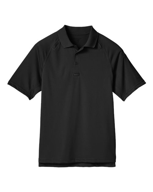 Harriton M211, Men's Advantage Tactical Performance Polo, Black