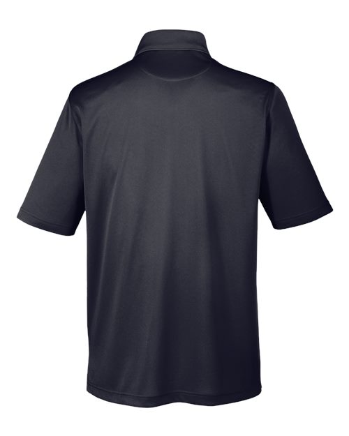 Harriton M348P, Men's Advantage Snag Protection Plus Il Pocket Polo, Black