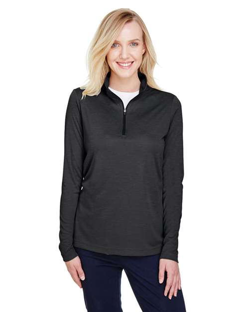 Women's Zone Sonic Heather Performance Quarter-Zip Pullover - - 13885 3-3.9 oz 702D9 AB Exclusive Brands Activewear Back to School 2025 CA CA New ab Long Sleeves Moisture-Management New AB Performance Polos & Knits Polyester - 100% Pullovers Quarter-Zips S&S Exclusive Brands Sun/UV Protection Team 365 Tops TT31HW Womens Zips