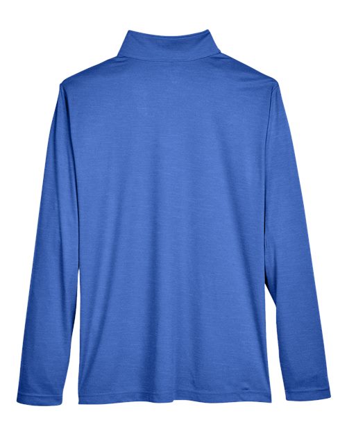Team 365 TT31H, Men's Zone Sonic Heather Performance Quarter-zip Pullover, Sport Royal Heather