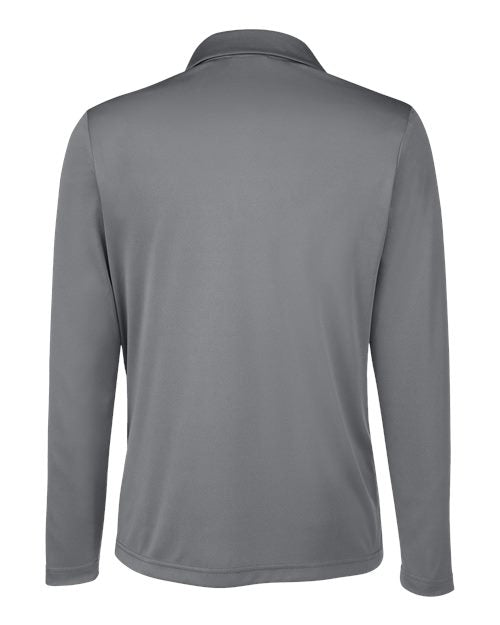 Team 365 TT51LW, Women's Zone Performance Long Sleeve Polo, Sport Graphite