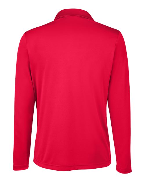 Team 365 TT51LW, Women's Zone Performance Long Sleeve Polo, Sport Red