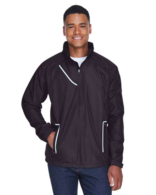Men's Dominator Waterproof Jacket - - 13904 Black 746D9 AB Exclusive Brands CA New ab Full-Zips Hooded Jackets Mens & Unisex New AB Outerwear Performance Polyester - 100% Rain Coats S&S Deep Deals S&S Exclusive Brands Team 365 TT86 Waterproof Zips