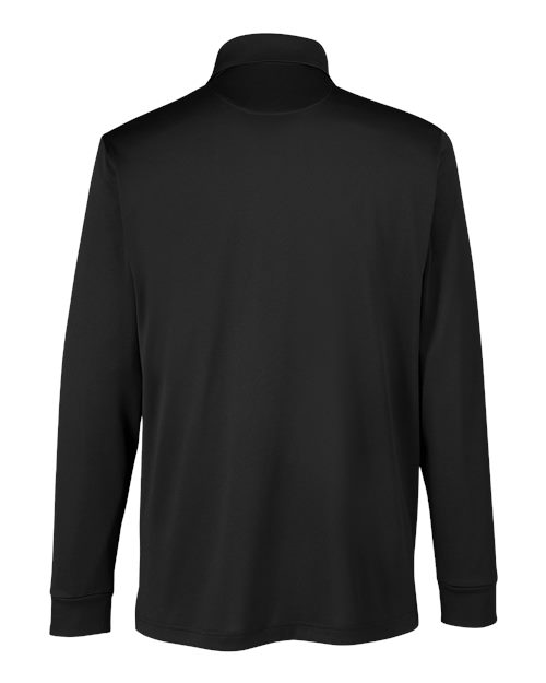 Harriton M348L, Men's Advantage Snag Protection Plus Il Long Sleeve Polo, Black