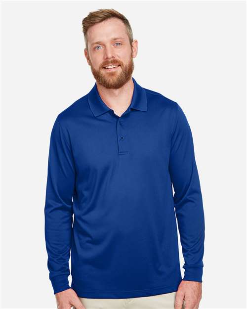 Harriton M348L, Men's Advantage Snag Protection Plus Il Long Sleeve Polo, True Royal